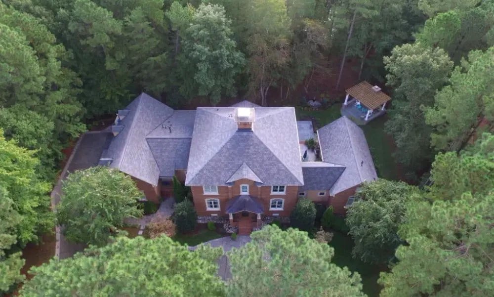 Full roof replacement on a family home